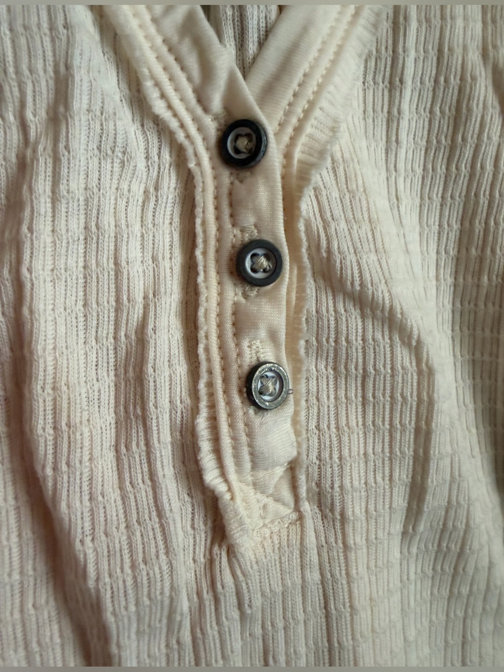 We The Free Citrine Thermal Henley Top by Free People - Picture 4 of 8